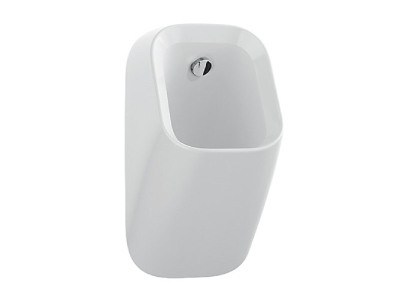 Urinal with sensor