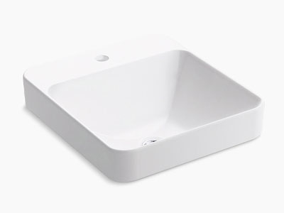 Square vessel sinks
